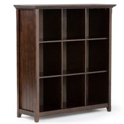 Simpli Home - Acadian 9 Cube Bookcase and Storage Unit - Brunette Brown - Front_Zoom