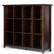Angle. Simpli Home - Acadian Wide Ladder Shelf Bookcase - Brunette Brown.