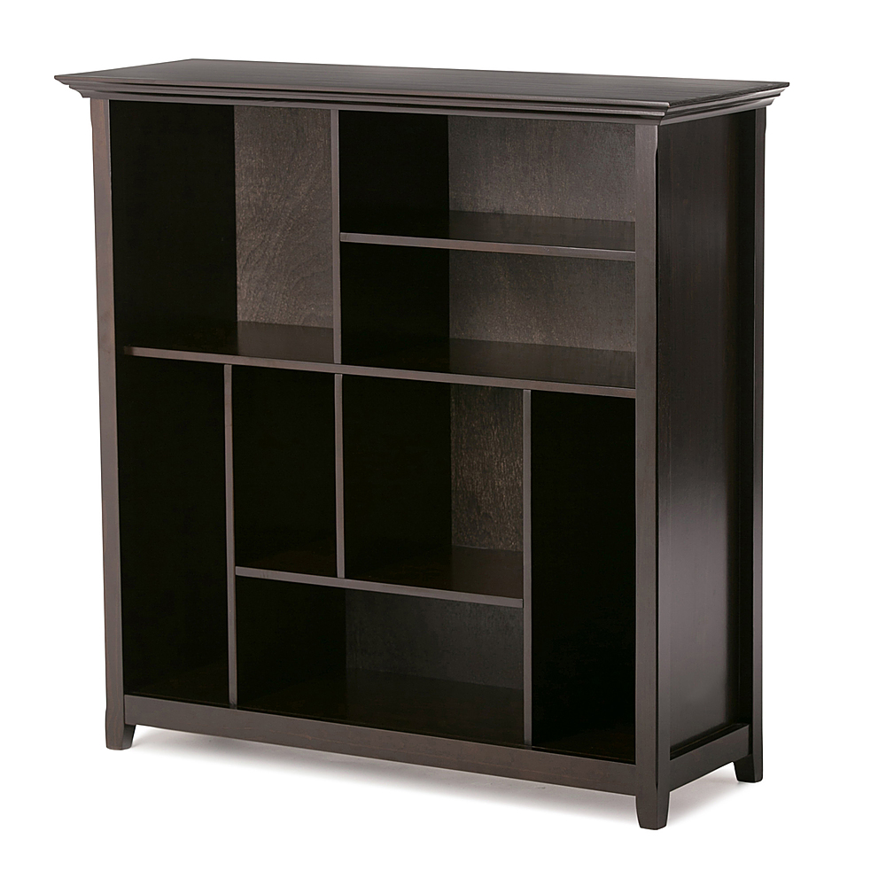 Angle View: Simpli Home - Amherst Multi Cube Bookcase and Storage Unit - Hickory Brown
