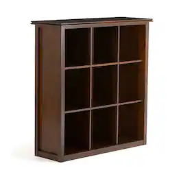 Simpli Home - Artisan 9 Cube Bookcase and Storage Unit - Russet Brown