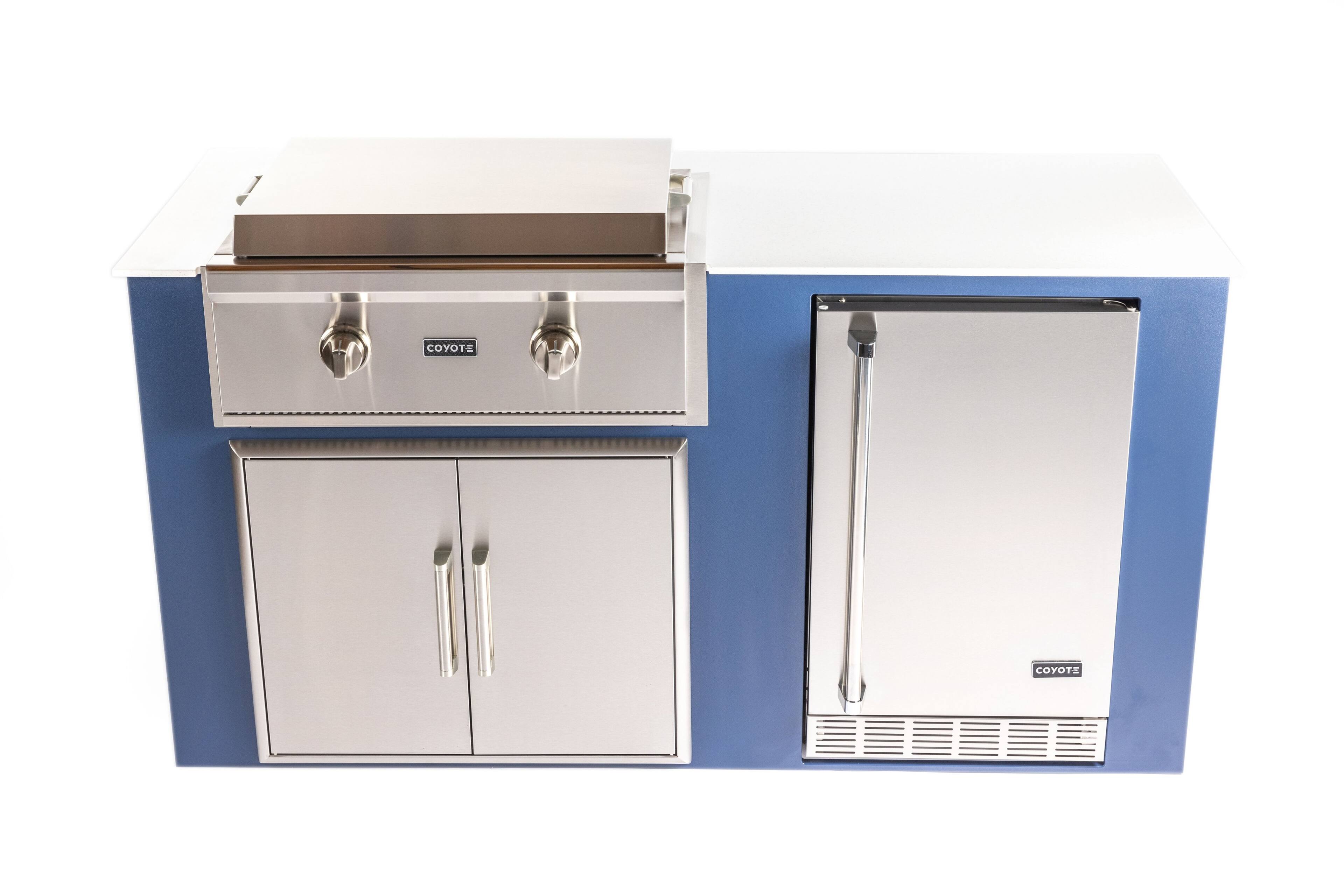 Coyote Outdoor Living Flat Top Gas Grill Stainless Steel C1FTG30LP