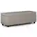 Front. Simpli Home - Hamilton Storage Ottoman - Distressed Grey.