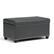 Front. Simpli Home - Amelia Storage Ottoman Bench - Stone Grey.