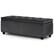 Angle. Simpli Home - Hamilton Storage Ottoman - Distressed Black.