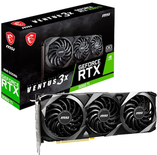 MSI NVIDIA GeForce RTX 3060 Ti VENTUS3X 8G OC LHR 8GB