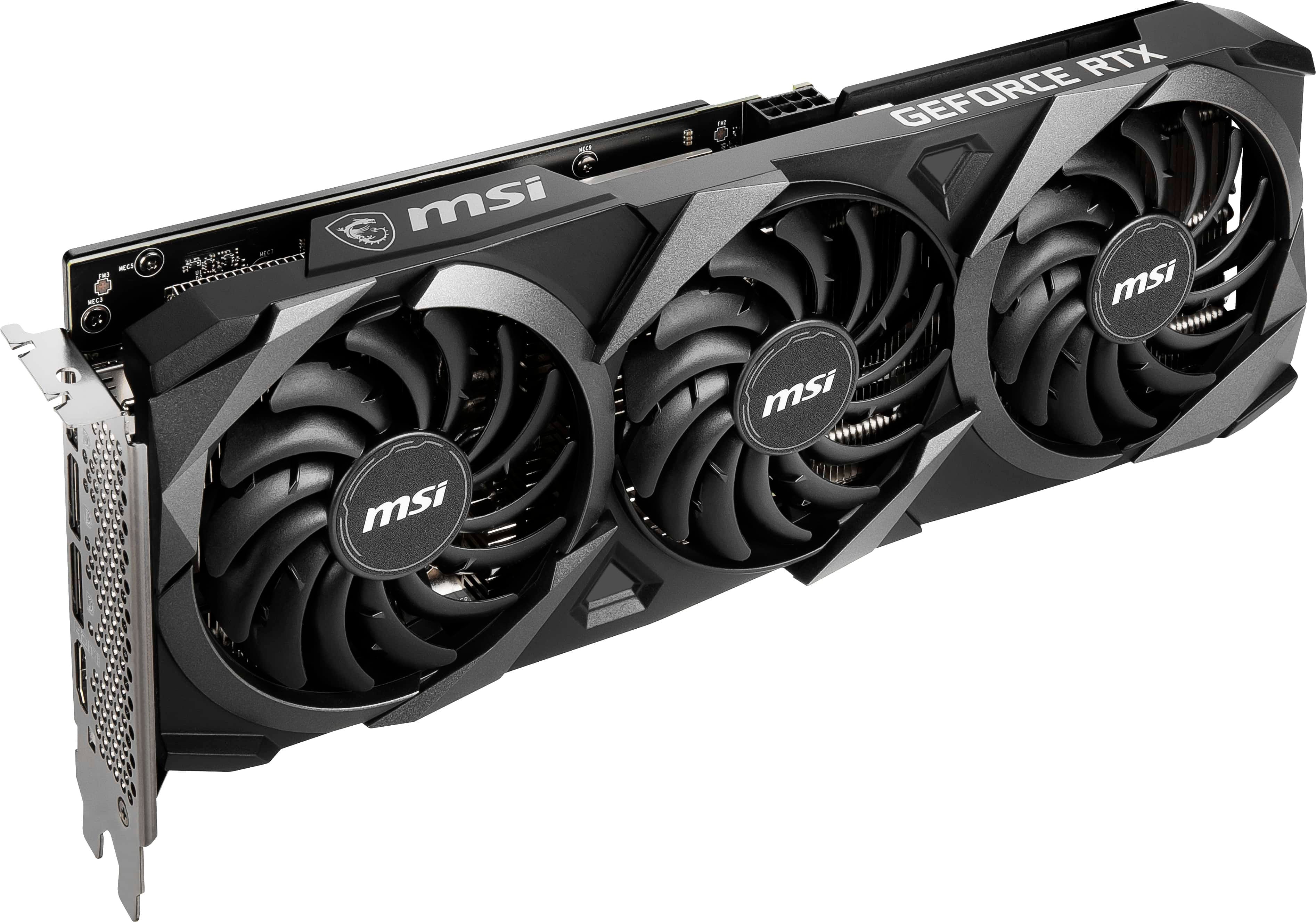 GIGABYTE MSI Gaming GeForce RTX 3060 Ti LHR 8GB GDRR6, 256-Bit, HDMI/DP,  Nvlink, Torx Fan 3, Ampere Architecture OC Graphics Card (RTX 3060 Ti  Ventus