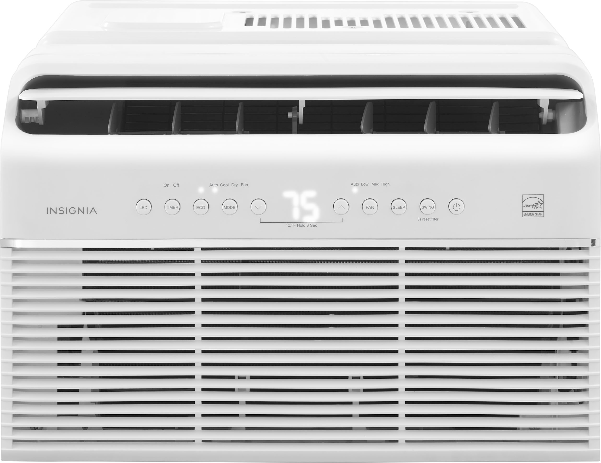 kasket lineal Potentiel Insignia™ 350 Sq. Ft. 8,000 BTU U-Shaped Window Air Conditioner White  NS-AC8WU3 - Best Buy