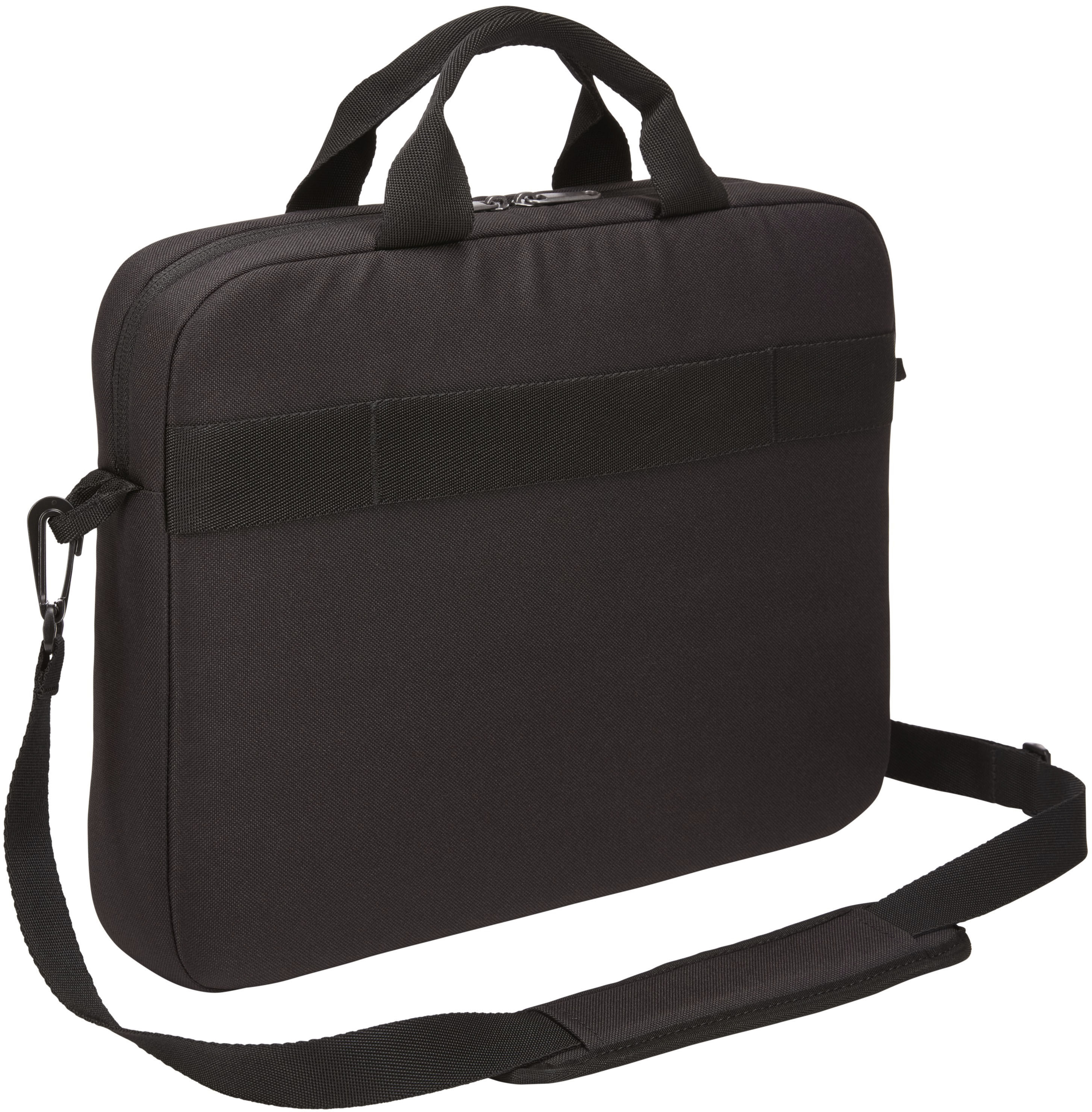 Back View: Solo - Classic Triple-Compartment Laptop Briefcase for 15.6" Laptop - Black