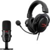 HyperX - SoloCast Wired USB Condensor Microphone and Cloud Core Wired 7.1 Surround Sound Gaming Headset - Streamer Starter Pack