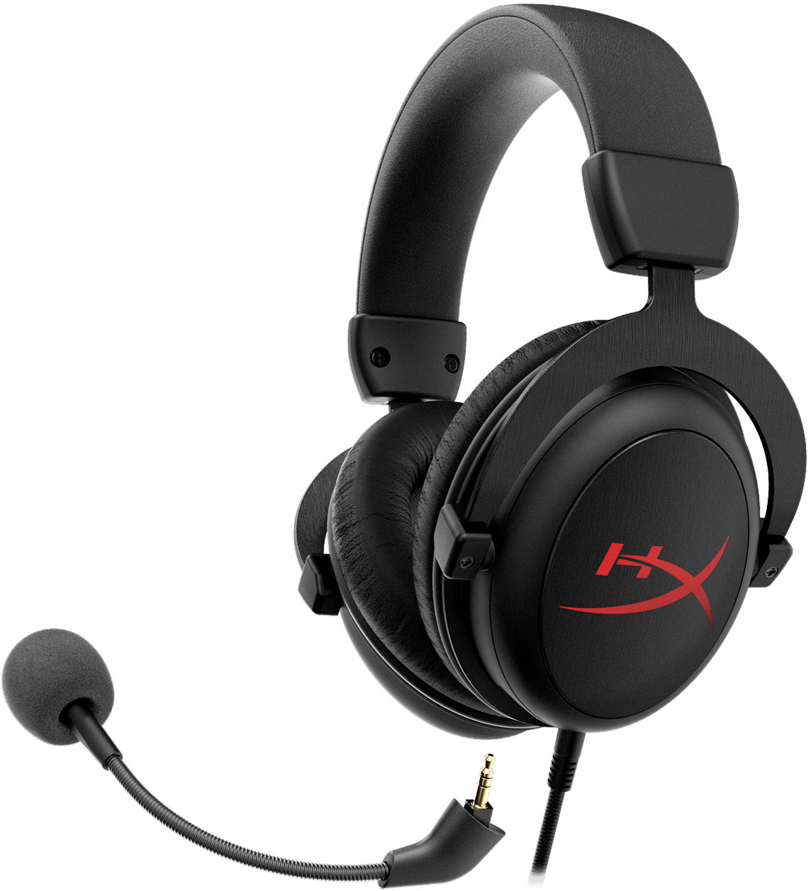 Left View: HyperX - Streamer Starter Pack – SoloCast USB Microphone and Cloud Core Gaming Headset with DTS