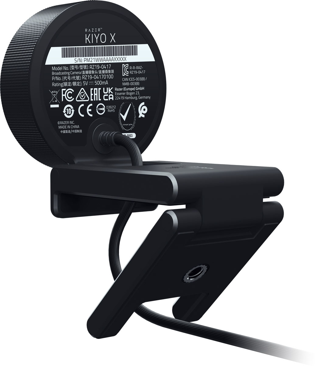 Razer Kiyo X 1902 x 1080 Webcam with Full HD Streaming Black RZ19