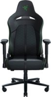 Razer - Enki X Essential Gaming Chair for All-Day Comfort - Black/Green - Front_Zoom