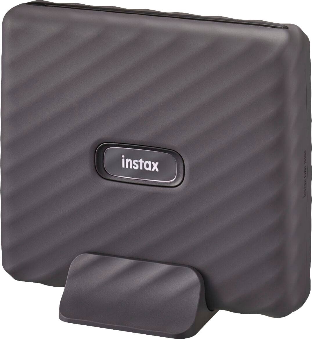 Left. Fujifilm - Instax Link Wide Wireless Photo Printer - Mocha Gray.