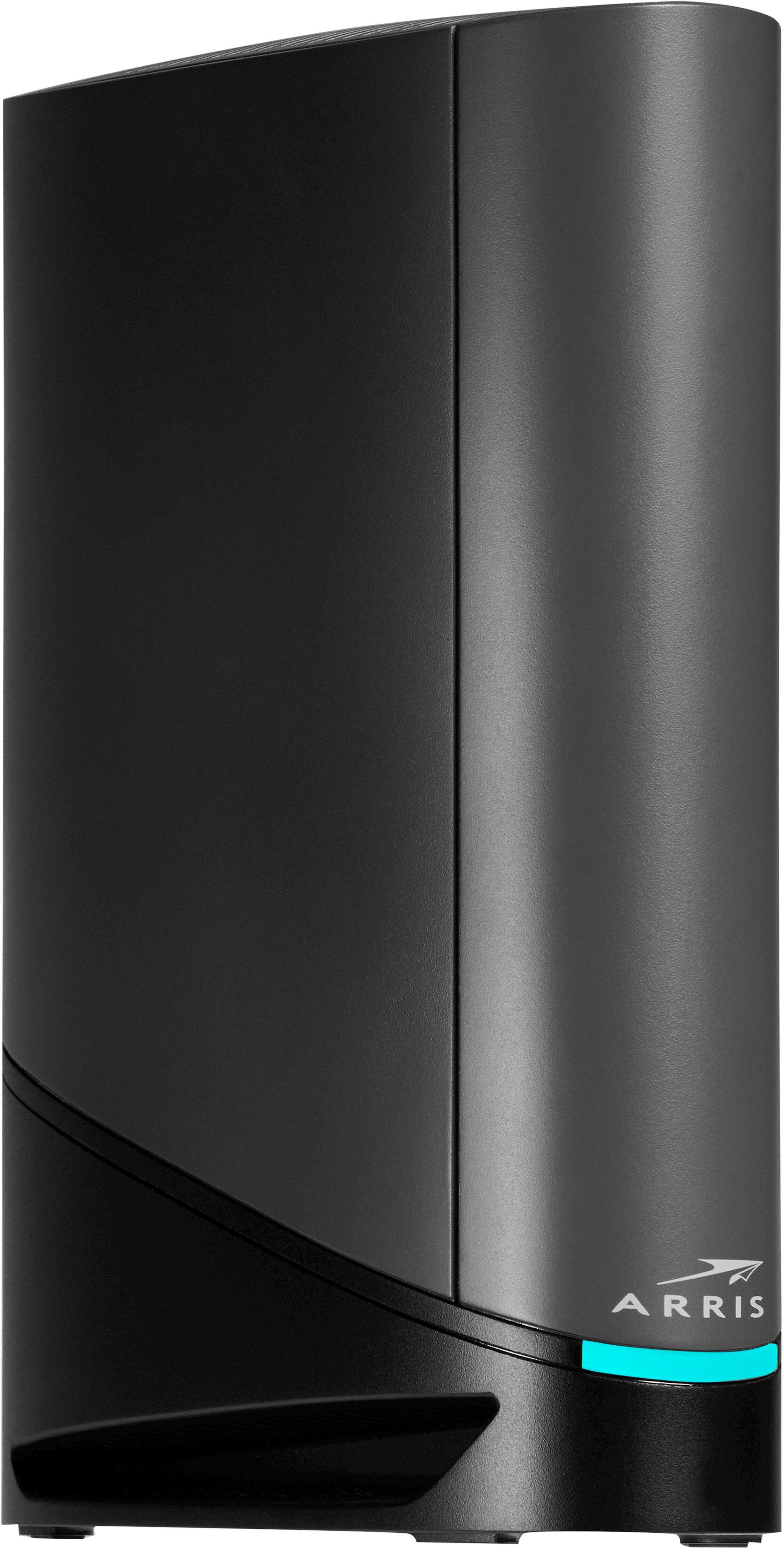 Left. ARRIS - SURFboard DOCSIS 3.1 Multi-Gig Cable Modem & Wi-Fi 6 Router Combo - Black.