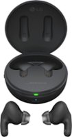 LG - TONE Free True Wireless Active Noise Cancellation Headphones with Plug and Wireless - Black - Front_Zoom