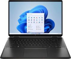 HP - Spectre 2-in-1 16" UHD+ Touch-Screen Gaming Laptop - Intel Core i7 - 16GB Memory - 1TB SSD +32GB Optane - Nightfall Black - Front_Zoom