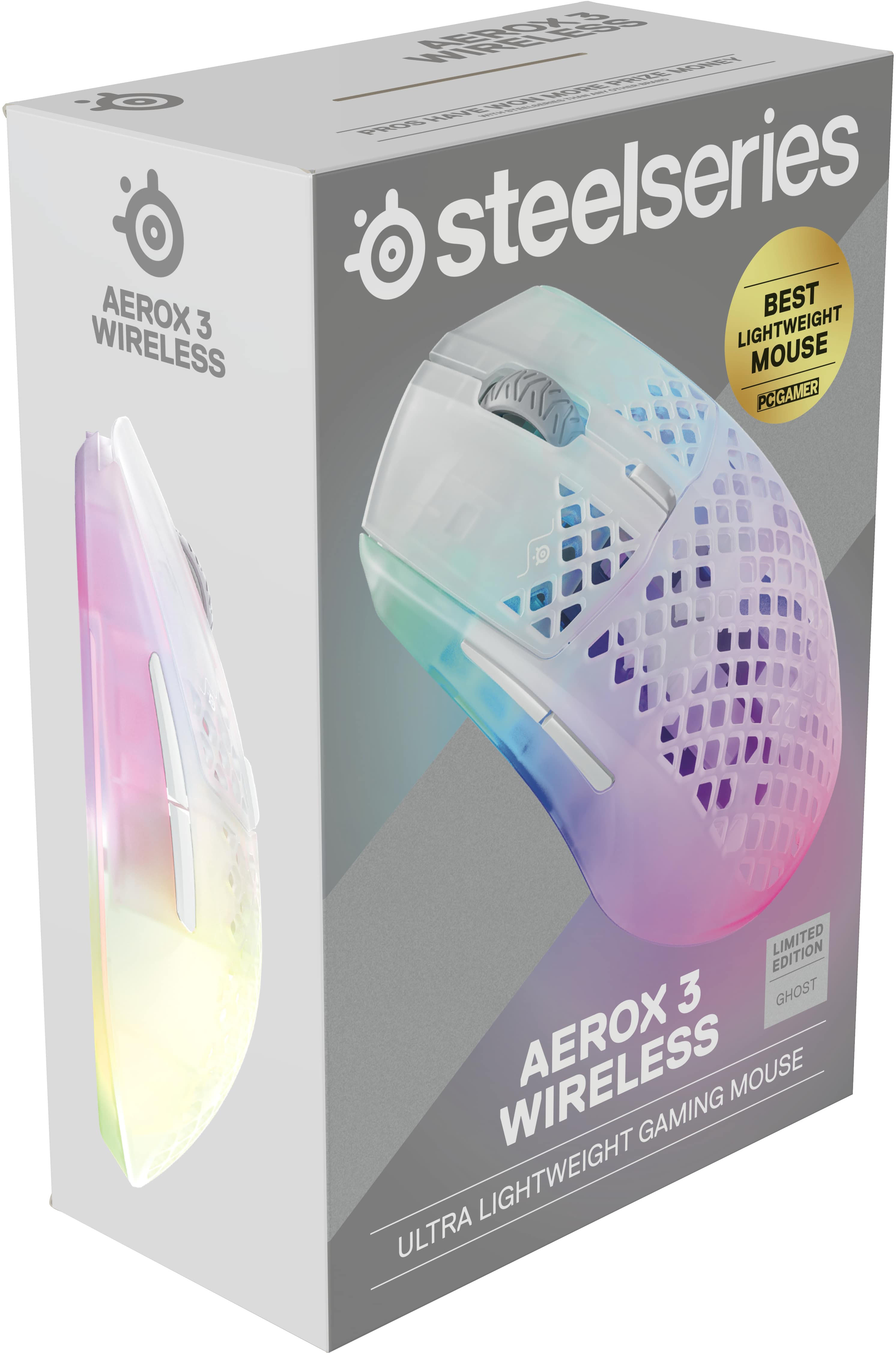 Steelseries Aerox 3, Wireless, White (62608)