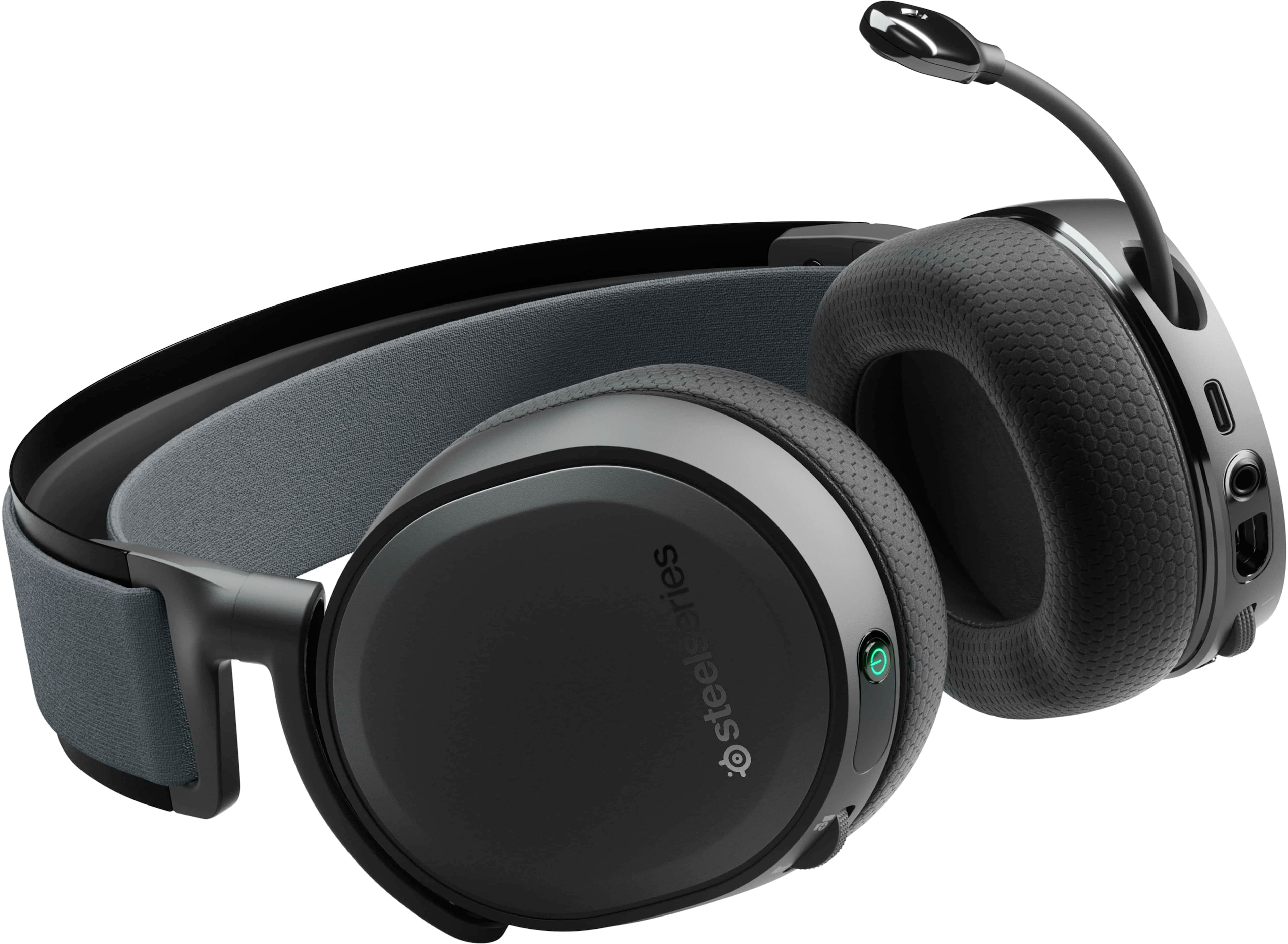 Alt View 12. SteelSeries - Arctis 7+ Wireless 7.1 Surround Sound Gaming Headset for PS5, PS4, PC, and Switch - Black.