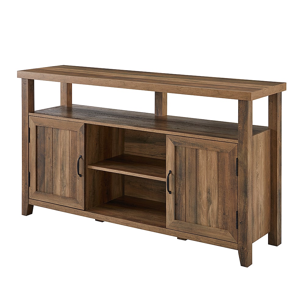 Walker Edison – Classic 2-Door TV Stand for Most TVs up to 65” – Rustic Oak Sansujyuku sansujyuku.com