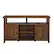 Front. Walker Edison - Classic 2-Door Tall TV Stand for Most TVs up to 65” - Dark Walnut.
