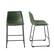 Front. Walker Edison - Contemporary Faux Leather Dining Chairs set of 2 - Green.