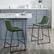Alt View 11. Walker Edison - Contemporary Faux Leather Dining Chairs set of 2 - Green.