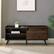 Alt View 11. Walker Edison - 42" Notched-Door Entry Bench with Adjustable Shelf - Dark walnut.
