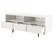 Alt View 2. Walker Edison - 58" Mid-Century Modern 3-Drawer Wood TV Stand for TVs up to 65" - White.