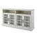 Angle. Walker Edison - Transitional 4-Door 58" TV Stand for Most TVs up to 65” - Brushed white.