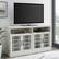 Alt View 11. Walker Edison - Transitional 4-Door 58" TV Stand for Most TVs up to 65” - Brushed white.