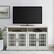 Alt View 2. Walker Edison - Transitional 4-Door 58" TV Stand for Most TVs up to 65” - Brushed white.