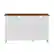 Alt View 14. Walker Edison - Sliding Barn Door TV Stand for Most TVs up to 50" - Rustic Oak/Solid White.