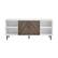 Front. Walker Edison - Bookmatch Door TV Stand for Most TVs up to 65” - Ash Brown Bookmatch/ Solid White.