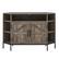 Front. Walker Edison - Rustic Corner TV Stand for Most TVs up to 55" - Grey wash.