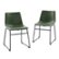 Left Zoom. Walker Edison - Industrial Faux Leather Counter Stool (Set of 2) - Green.