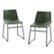 Alt View Zoom 11. Walker Edison - Industrial Faux Leather Counter Stool (Set of 2) - Green.