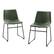 Alt View 11. Walker Edison - Industrial Faux Leather Counter Stool (Set of 2) - Green.