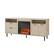 Alt View 12. Walker Edison - Modern Two Drawer Fireplace TV Stand for Most TVs up to 65” - Birch.