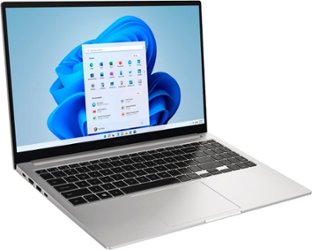Samsung - Galaxy Book 15.6" LED Touch Screen - Intel® Core™ i5-1165G7 -8GB Memory -  256GB SSD - Mystic Silver - Front_Zoom