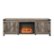 Front Zoom. Walker Edison - Modern Farmhouse Barndoor Fireplace TV Stand for Most TVs up to 85" - Grey Wash.