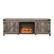 Front. Walker Edison - Modern Farmhouse Barndoor Fireplace TV Stand for Most TVs up to 85" - Grey Wash.