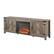 Alt View 12. Walker Edison - Modern Farmhouse Barndoor Fireplace TV Stand for Most TVs up to 85" - Grey Wash.