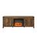 Front. Walker Edison - Modern Farmhouse Barndoor Fireplace TV Stand for Most TVs up to 85" - Rustic Oak.