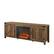 Alt View 12. Walker Edison - Modern Farmhouse Barndoor Fireplace TV Stand for Most TVs up to 85" - Rustic Oak.