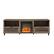 Front. Walker Edison - Modern Slat Drop Door Fireplace TV Stand for Most TVs up to 85" - Slate Grey.