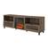 Alt View 12. Walker Edison - Modern Slat Drop Door Fireplace TV Stand for Most TVs up to 85" - Slate Grey.