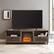 Alt View 15. Walker Edison - Modern Slat Drop Door Fireplace TV Stand for Most TVs up to 85" - Slate Grey.