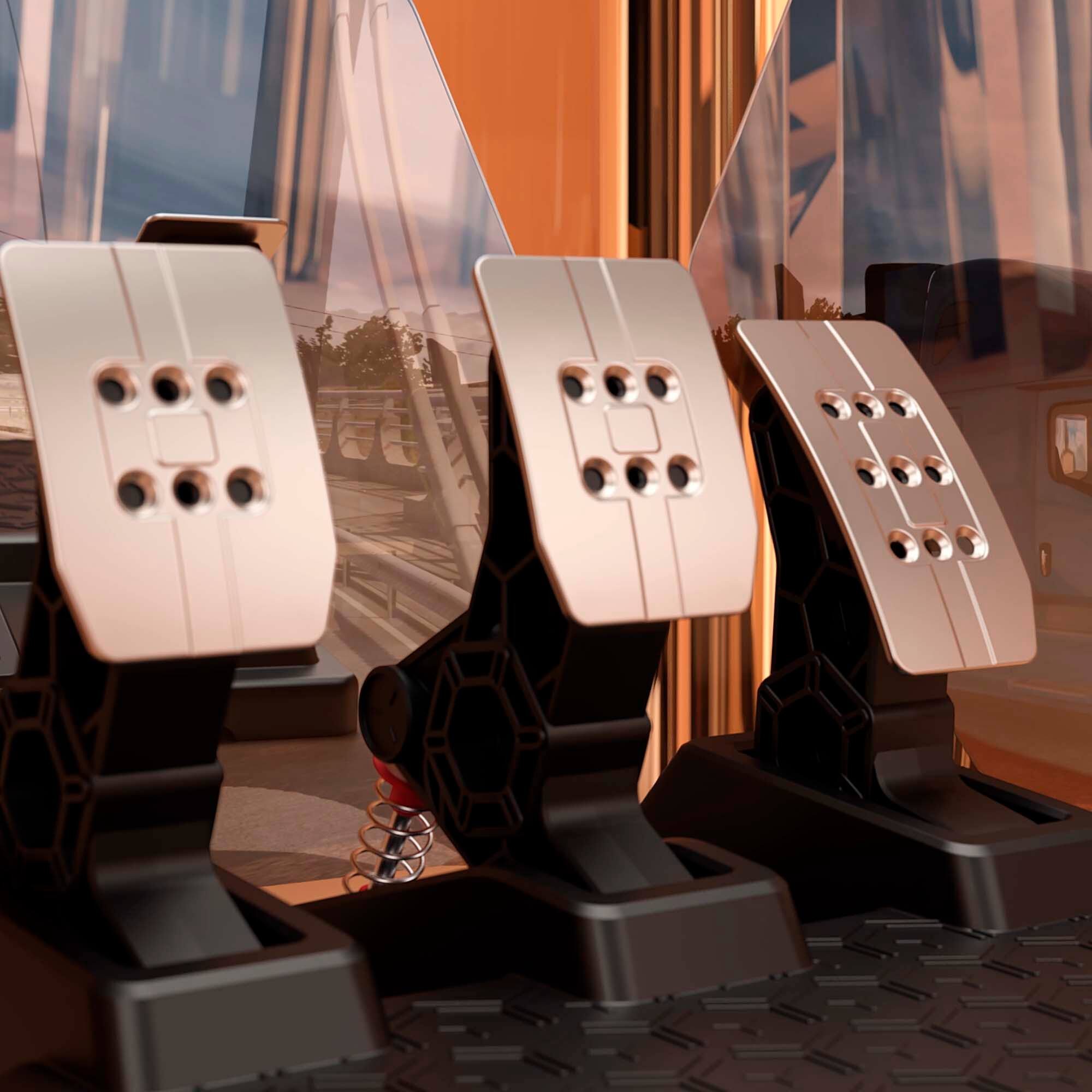 Alt View 17. Thrustmaster - T248 Racing Wheel and Magnetic Pedals for PS5, PS4, PC - Black.