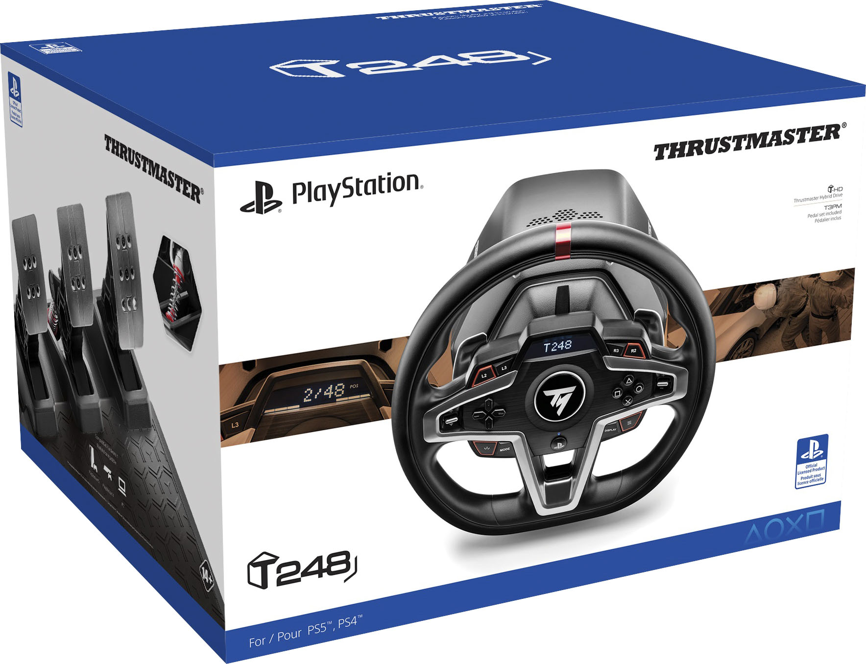 Wens voor het geval dat functie Thrustmaster T248 Racing Wheel and Magnetic Pedals for PS5, PS4, PC - Best  Buy