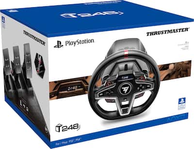 Thrustmaster T248 Racing Wheel and Magnetic Pedals for PS5, PS4 Thrustmaster T248 Racing Wheel and Magnetic Pedals for PS5, PS4